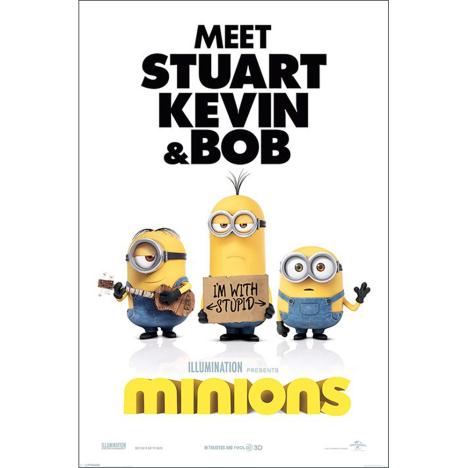 I'm With Stupid Minions Maxi Poster £3.99